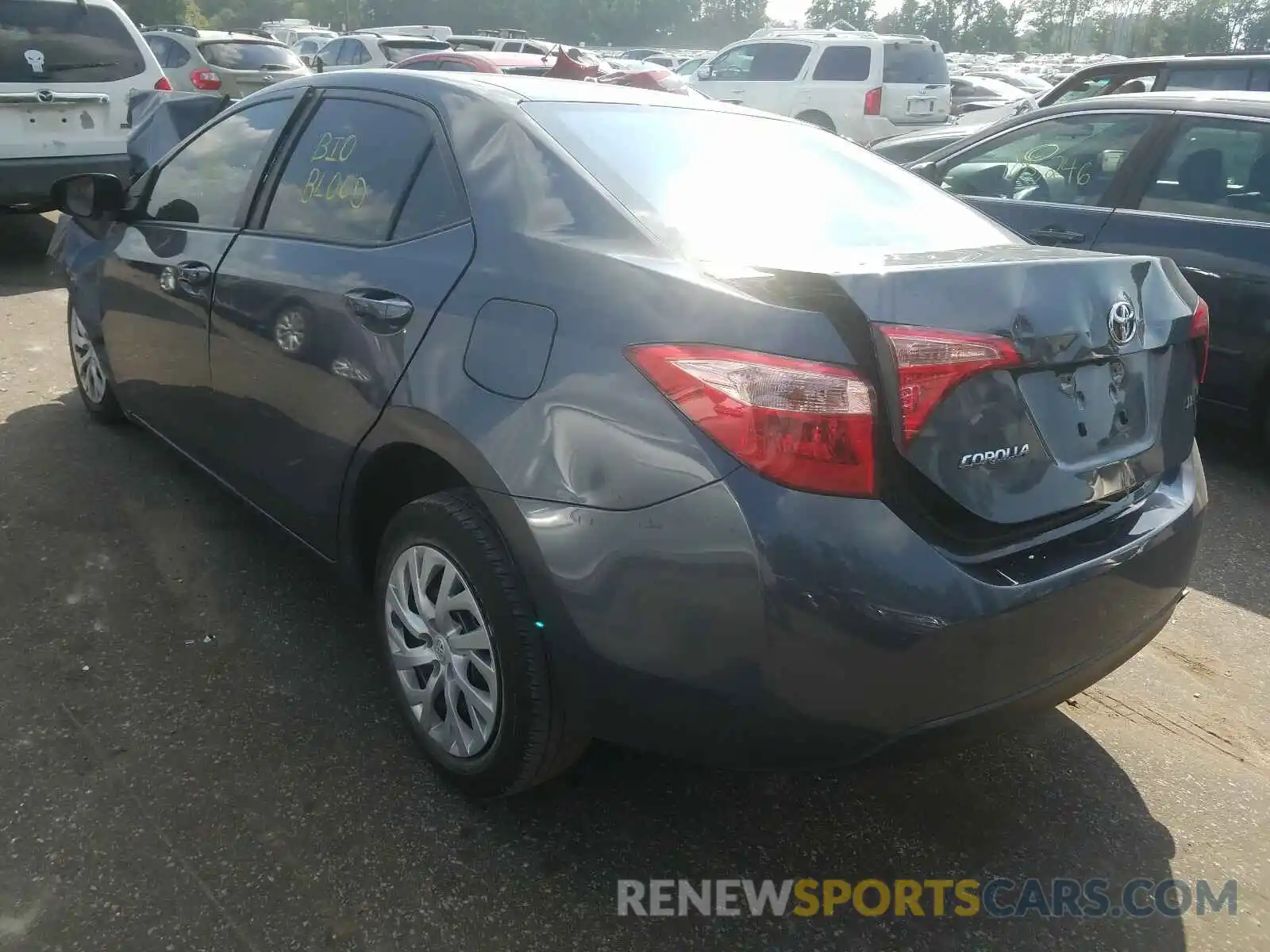 3 Photograph of a damaged car 5YFBURHE1KP947266 TOYOTA COROLLA 2019