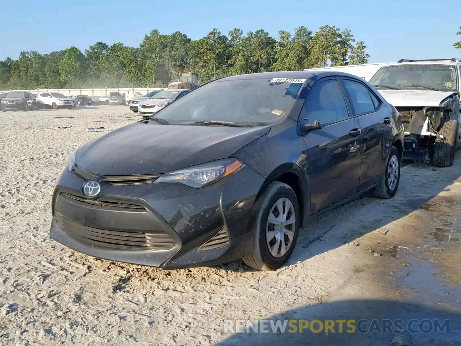 2 Photograph of a damaged car 5YFBURHE1KP947798 TOYOTA COROLLA 2019