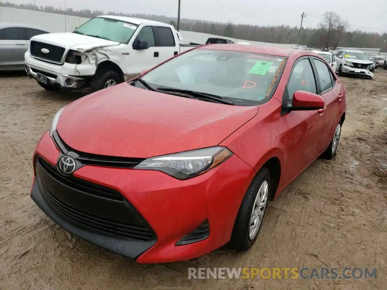 2 Photograph of a damaged car 5YFBURHE1KP947901 TOYOTA COROLLA 2019