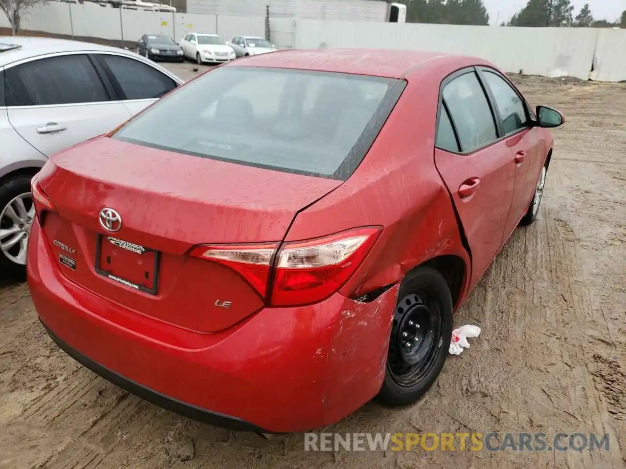 4 Photograph of a damaged car 5YFBURHE1KP947901 TOYOTA COROLLA 2019