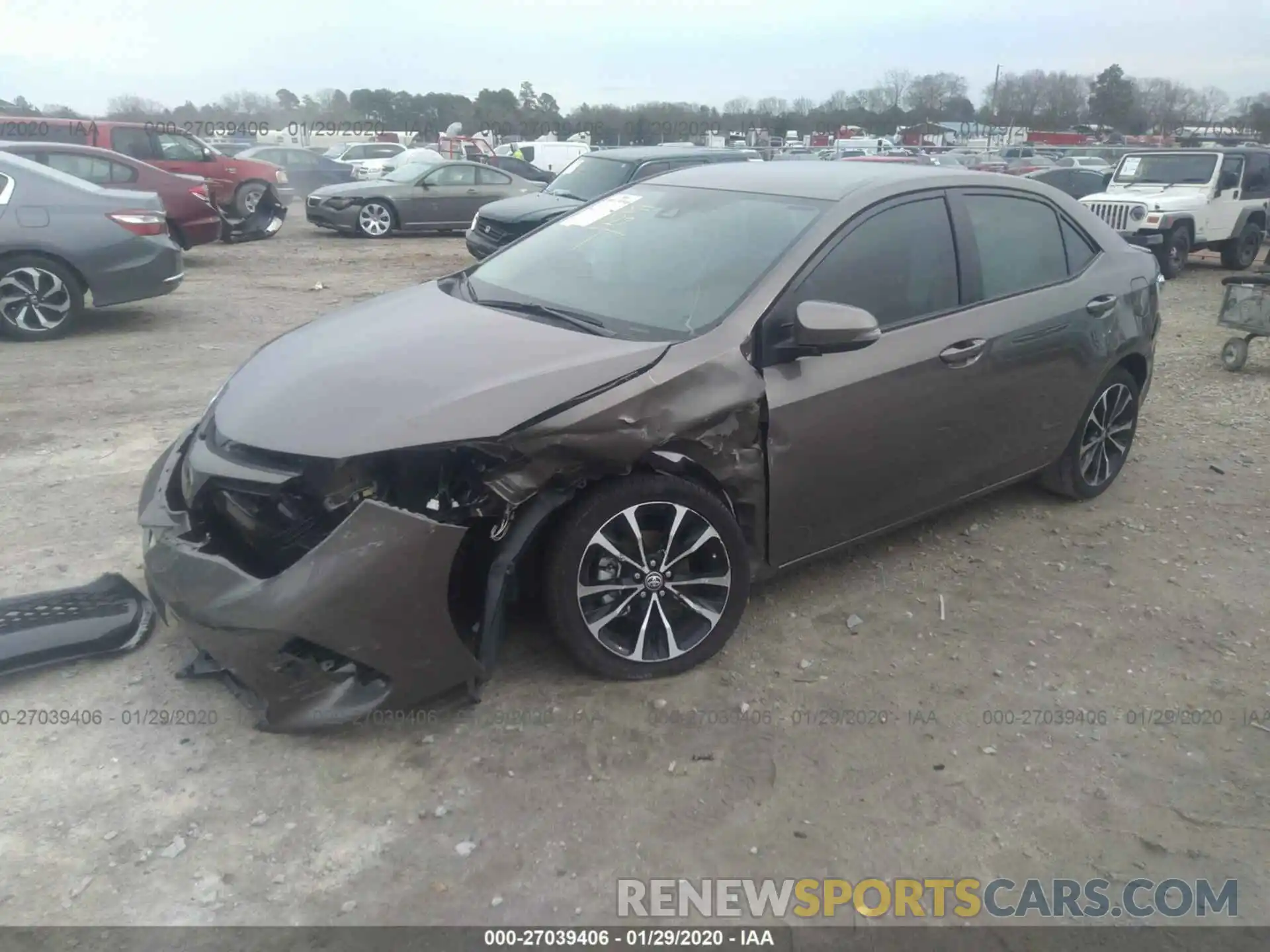 2 Photograph of a damaged car 5YFBURHE1KP948966 TOYOTA COROLLA 2019