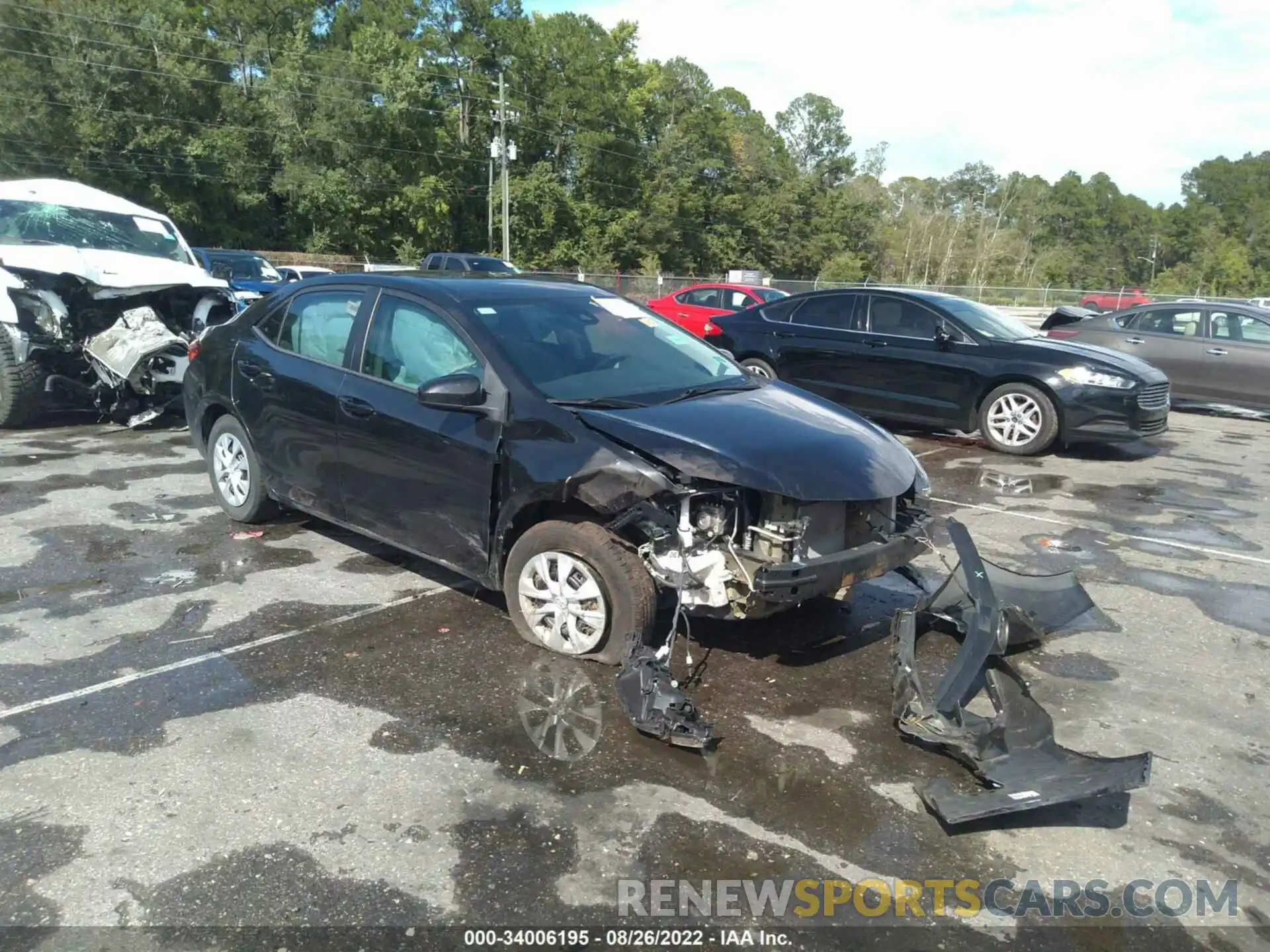 1 Photograph of a damaged car 5YFBURHE1KP949020 TOYOTA COROLLA 2019