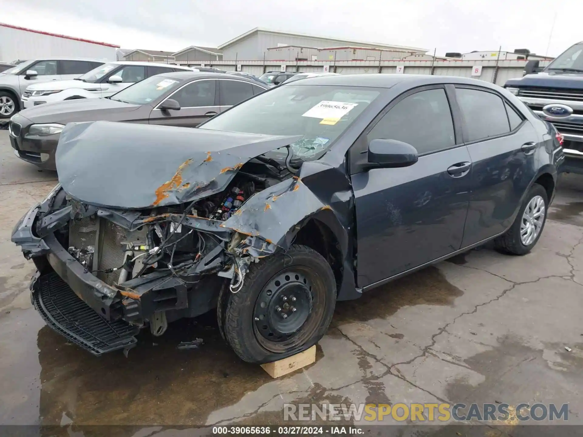 2 Photograph of a damaged car 5YFBURHE1KP949356 TOYOTA COROLLA 2019