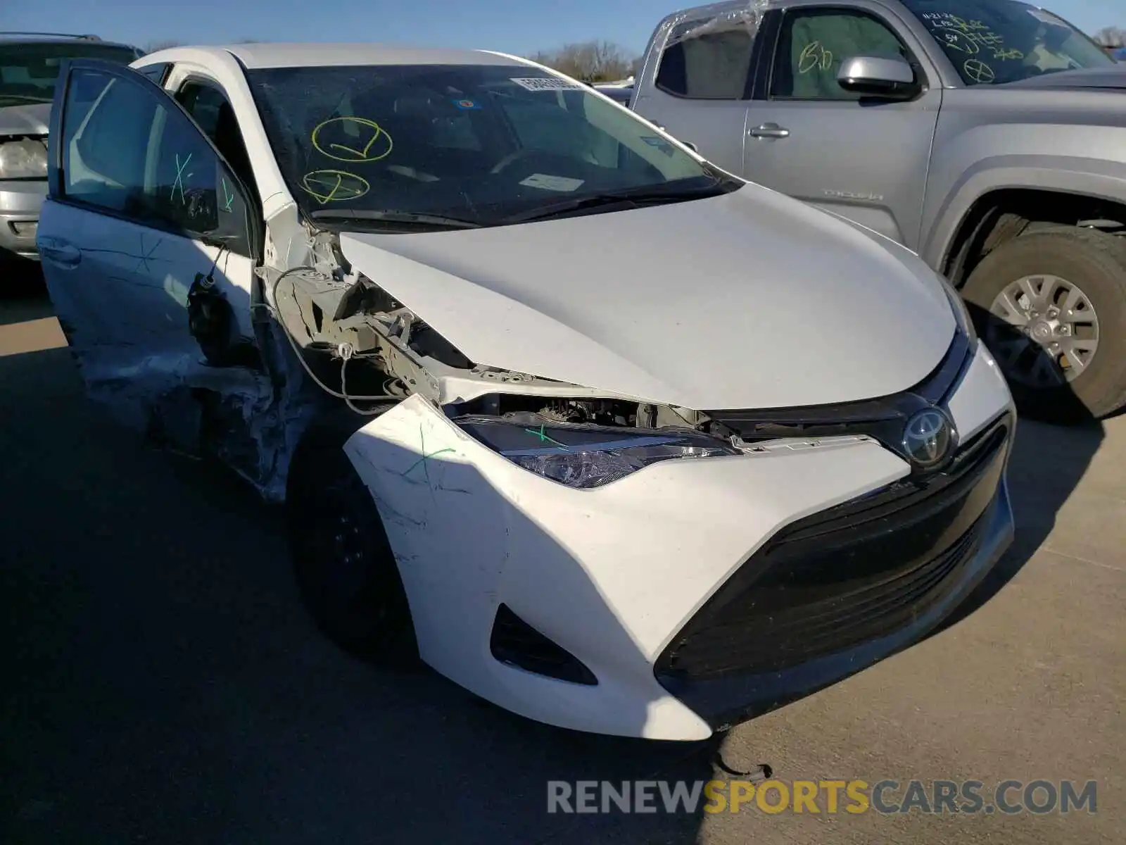 1 Photograph of a damaged car 5YFBURHE2KP857110 TOYOTA COROLLA 2019