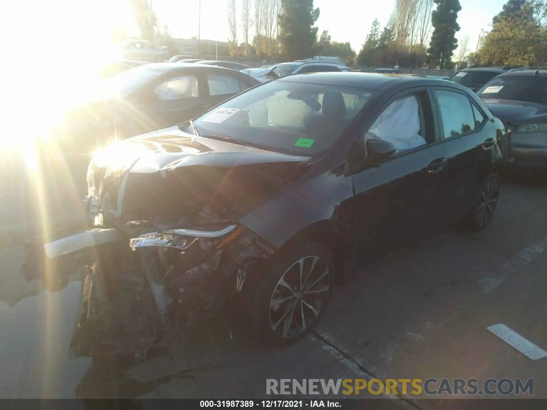 2 Photograph of a damaged car 5YFBURHE2KP857186 TOYOTA COROLLA 2019