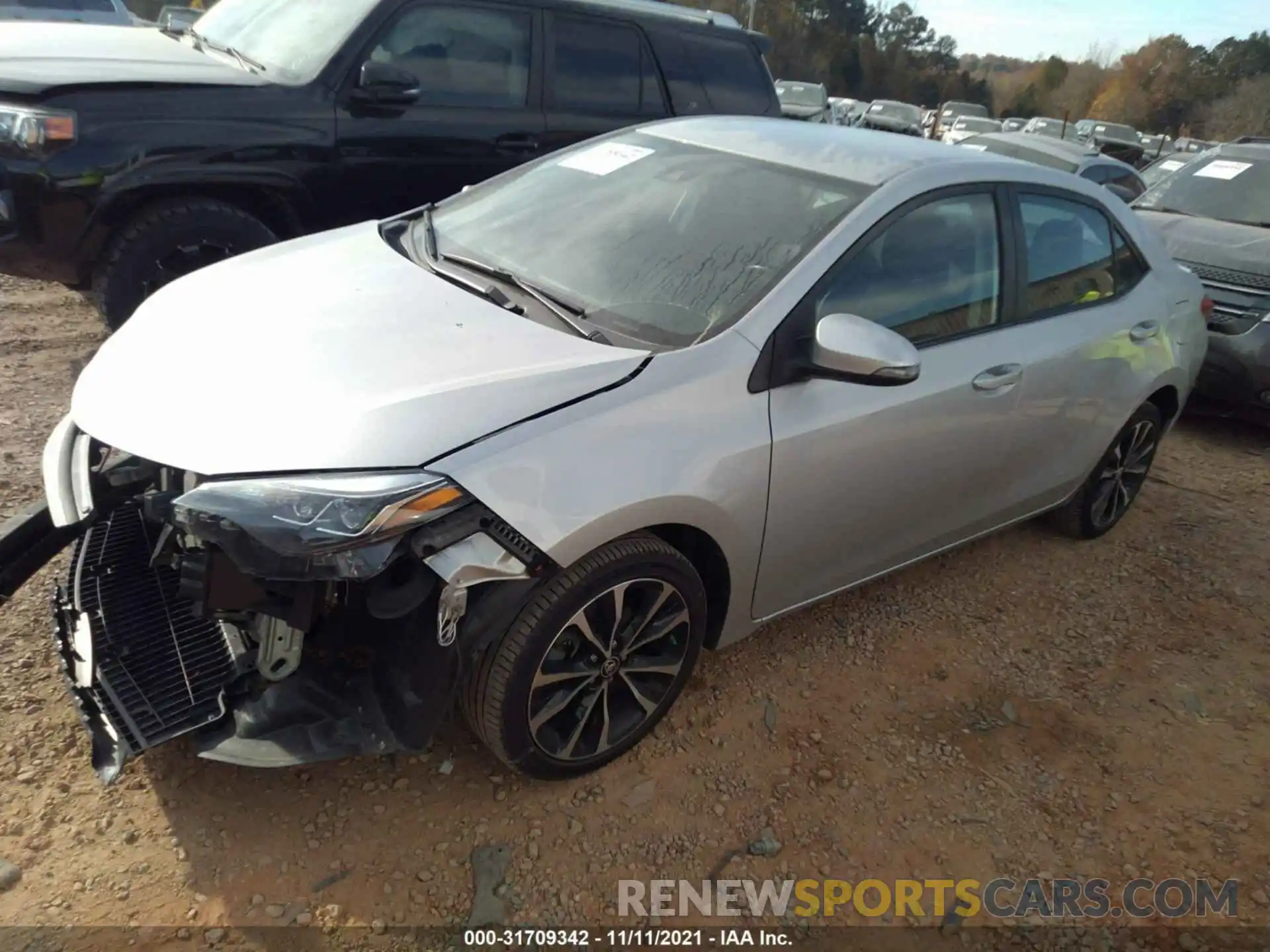 2 Photograph of a damaged car 5YFBURHE2KP858399 TOYOTA COROLLA 2019