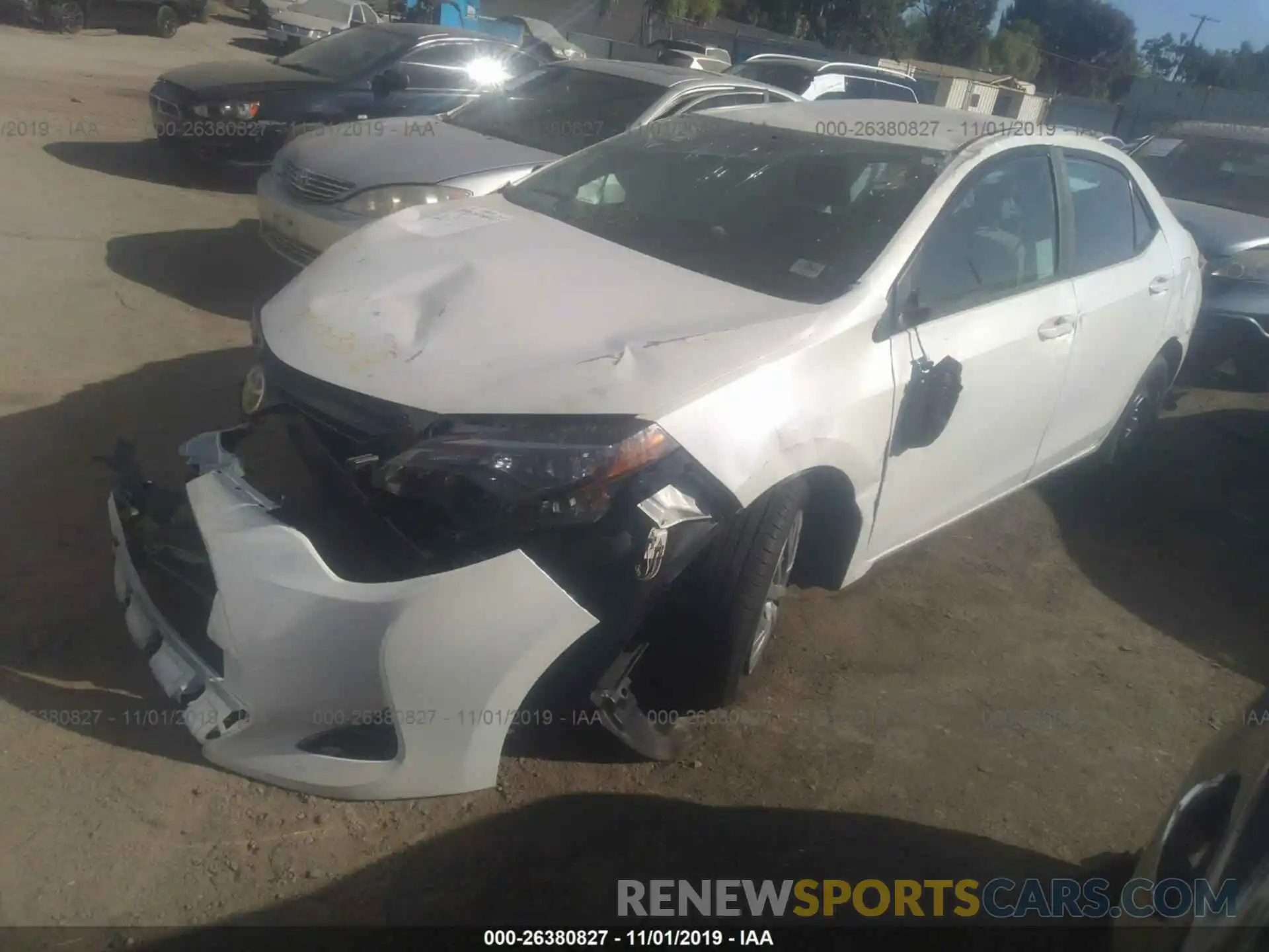 2 Photograph of a damaged car 5YFBURHE2KP858676 TOYOTA COROLLA 2019