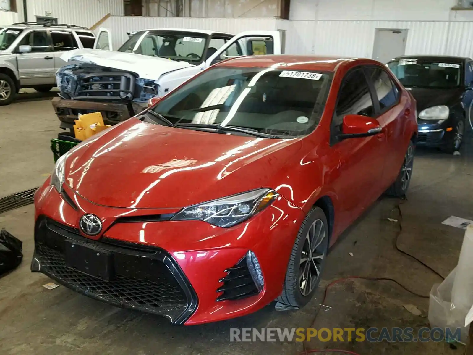 2 Photograph of a damaged car 5YFBURHE2KP858726 TOYOTA COROLLA 2019