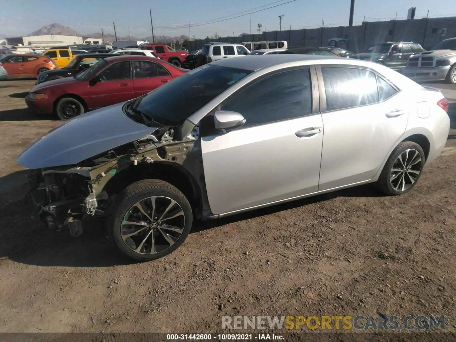 2 Photograph of a damaged car 5YFBURHE2KP858824 TOYOTA COROLLA 2019