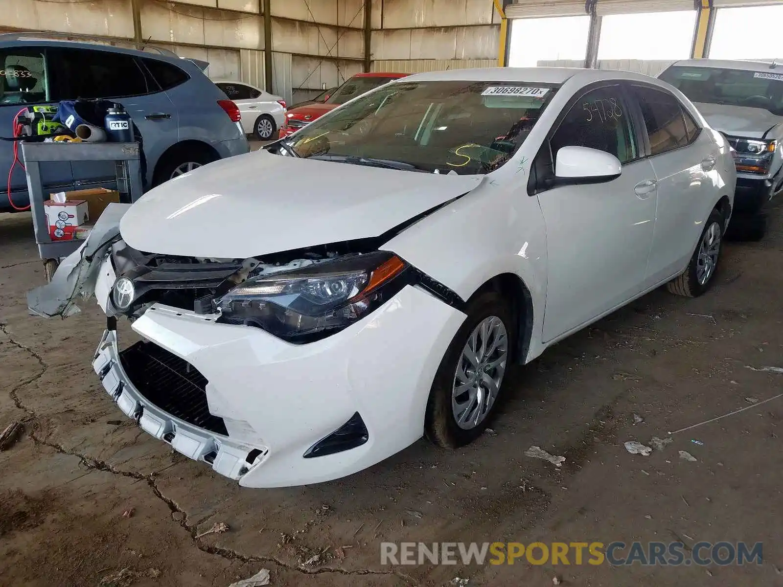 2 Photograph of a damaged car 5YFBURHE2KP859083 TOYOTA COROLLA 2019