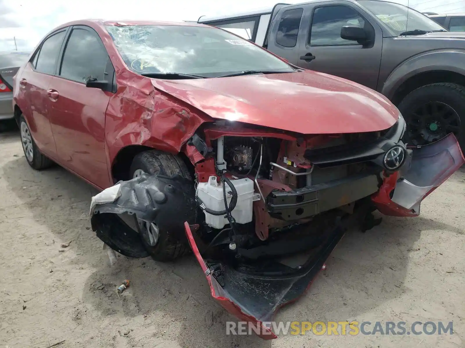 1 Photograph of a damaged car 5YFBURHE2KP859598 TOYOTA COROLLA 2019