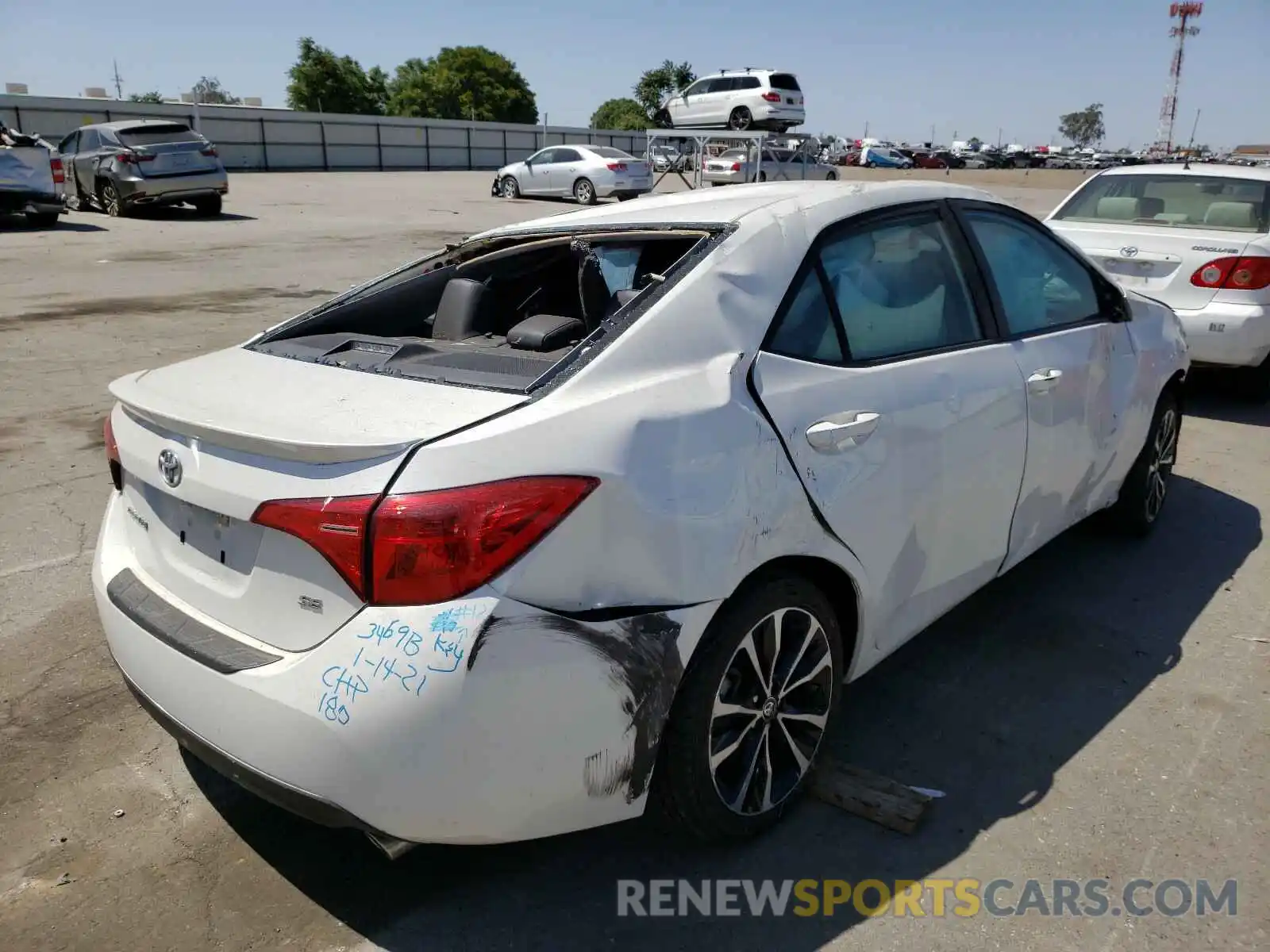 4 Photograph of a damaged car 5YFBURHE2KP859701 TOYOTA COROLLA 2019