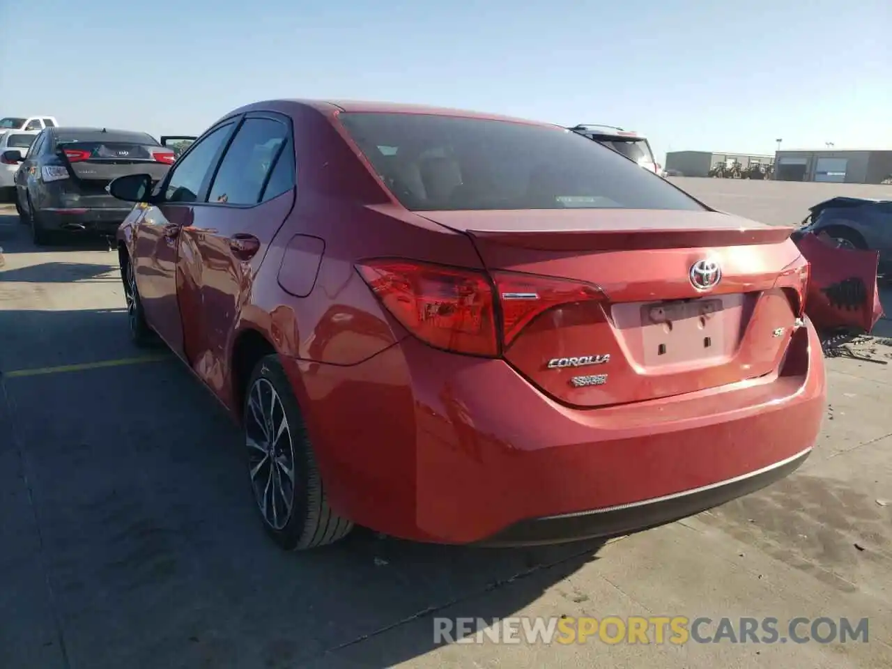 3 Photograph of a damaged car 5YFBURHE2KP859844 TOYOTA COROLLA 2019