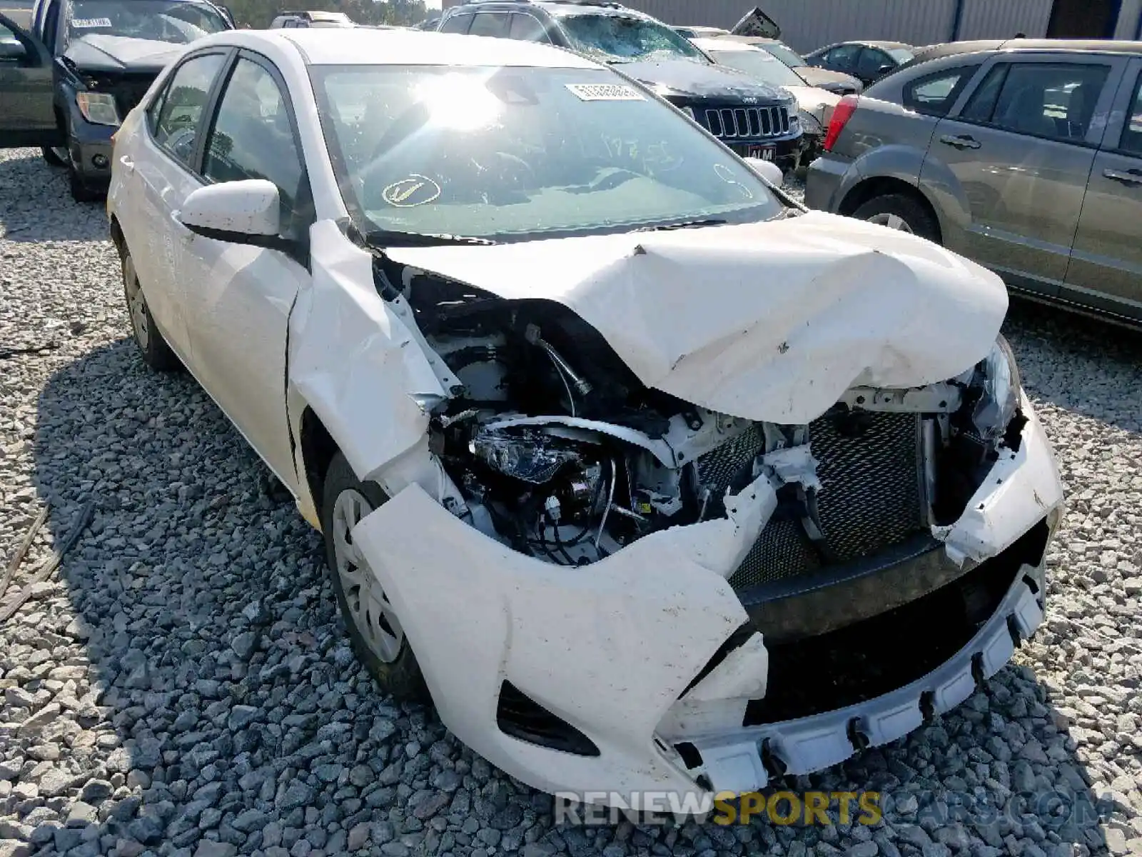 1 Photograph of a damaged car 5YFBURHE2KP859973 TOYOTA COROLLA 2019