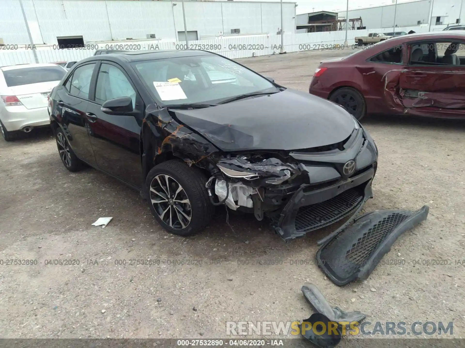 1 Photograph of a damaged car 5YFBURHE2KP860301 TOYOTA COROLLA 2019