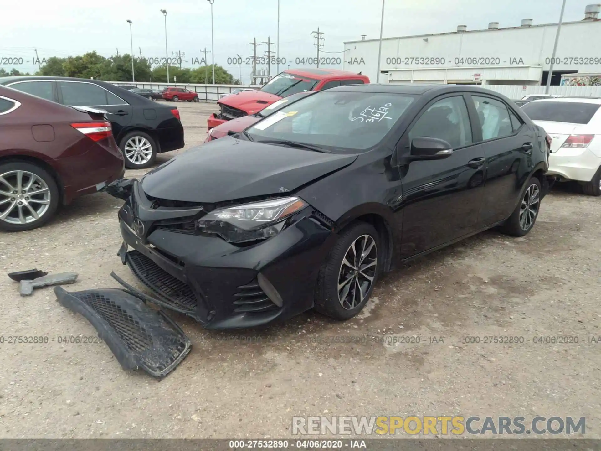 2 Photograph of a damaged car 5YFBURHE2KP860301 TOYOTA COROLLA 2019