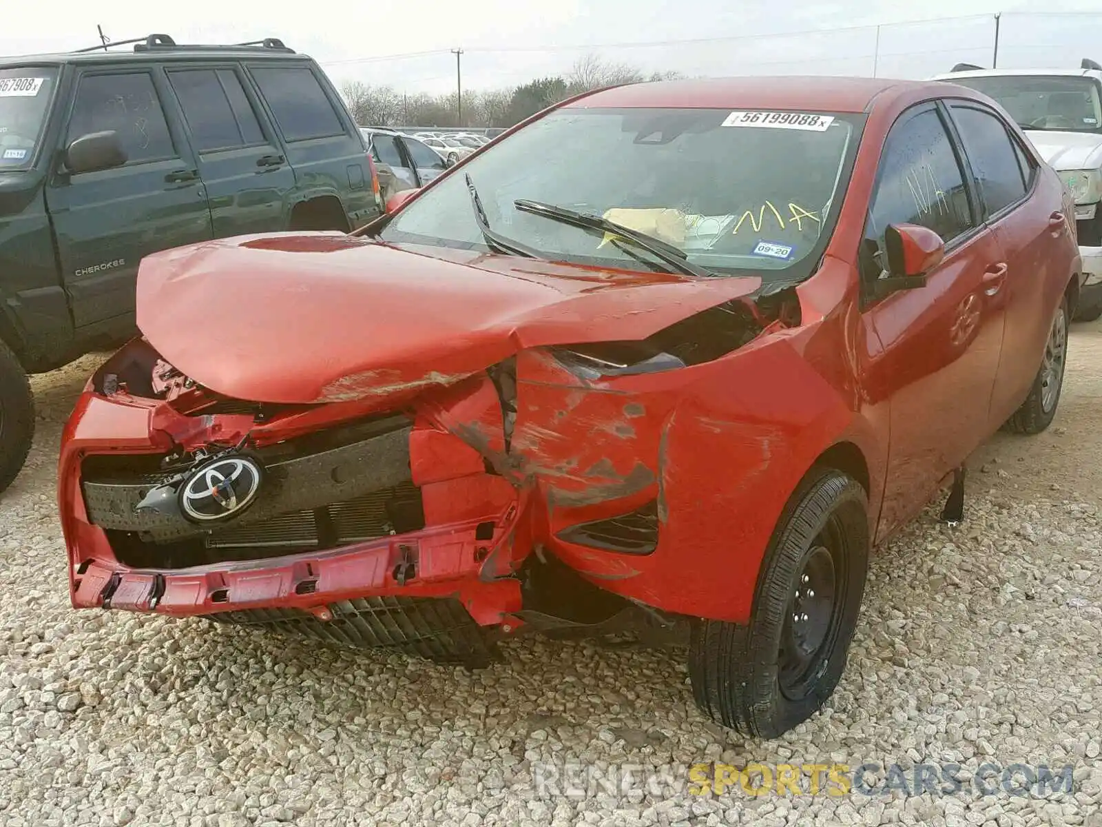 2 Photograph of a damaged car 5YFBURHE2KP860413 TOYOTA COROLLA 2019