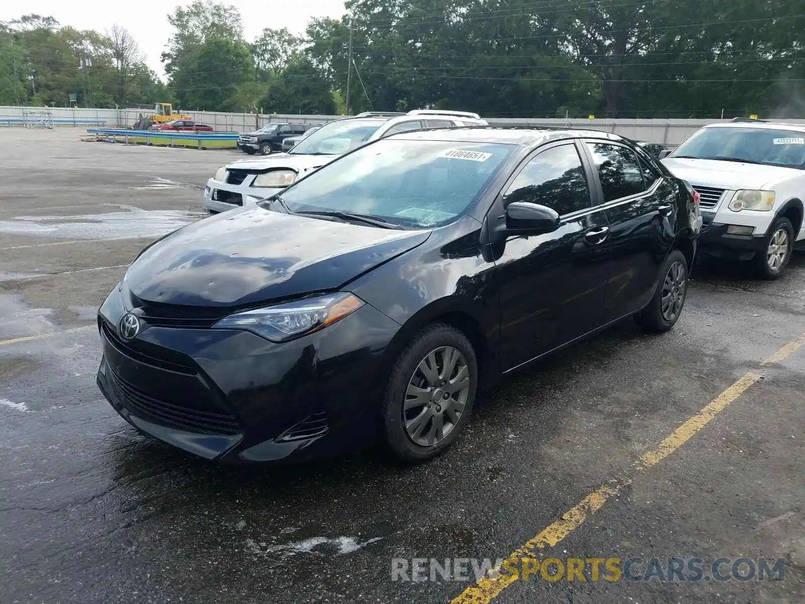 2 Photograph of a damaged car 5YFBURHE2KP861027 TOYOTA COROLLA 2019