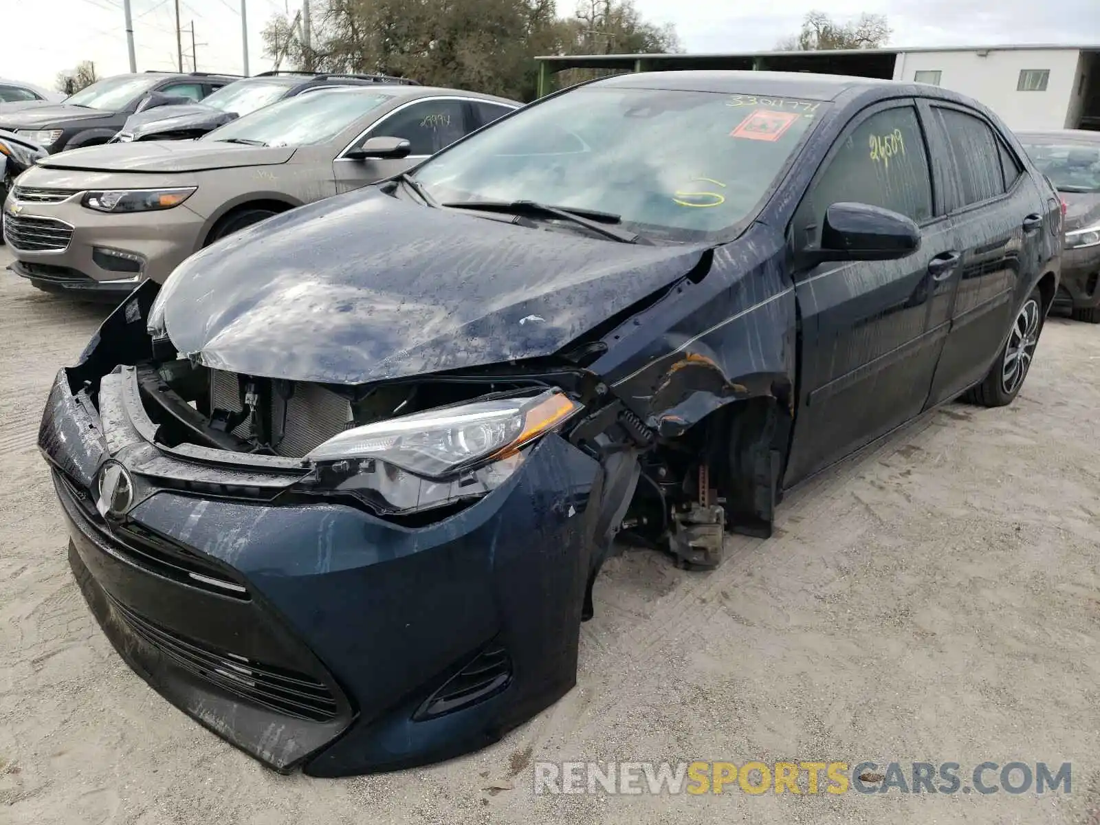 2 Photograph of a damaged car 5YFBURHE2KP861433 TOYOTA COROLLA 2019