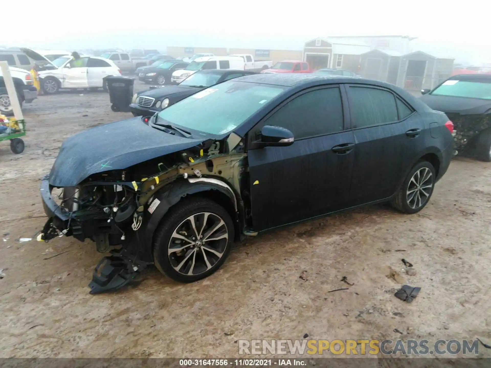 2 Photograph of a damaged car 5YFBURHE2KP861576 TOYOTA COROLLA 2019