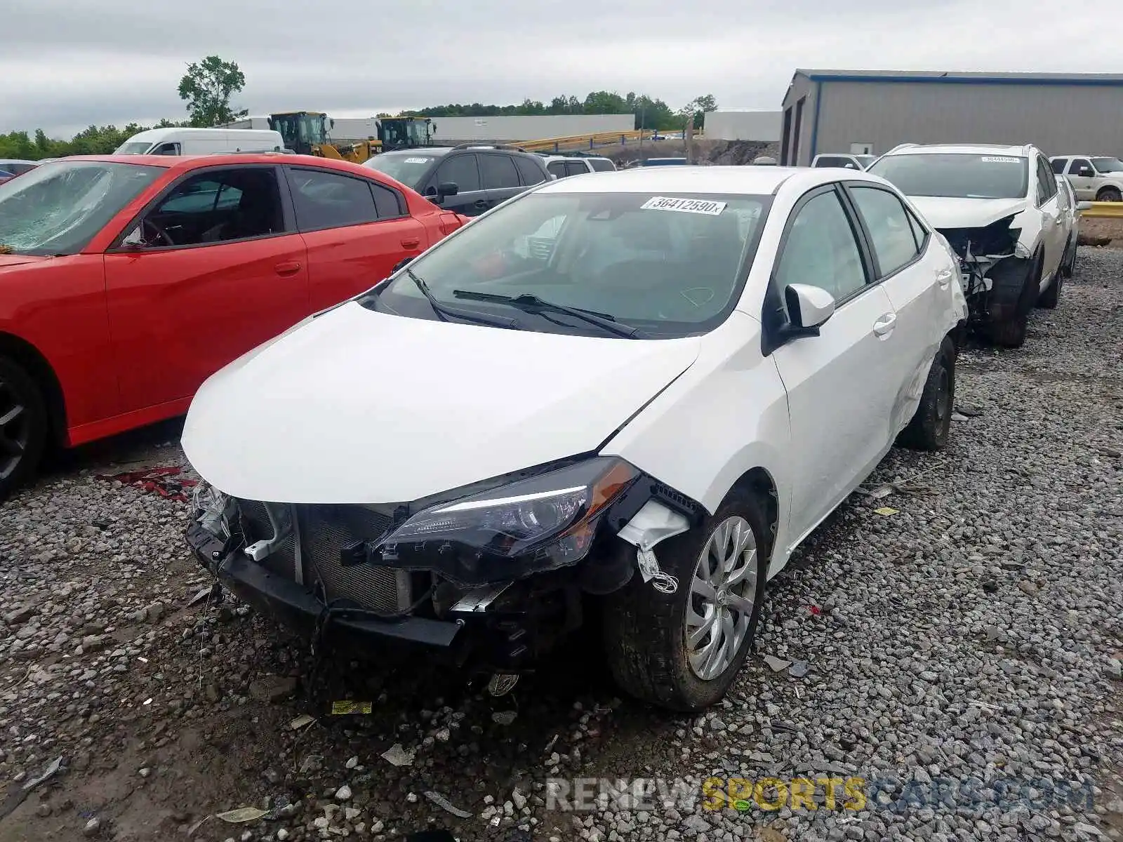 2 Photograph of a damaged car 5YFBURHE2KP861884 TOYOTA COROLLA 2019