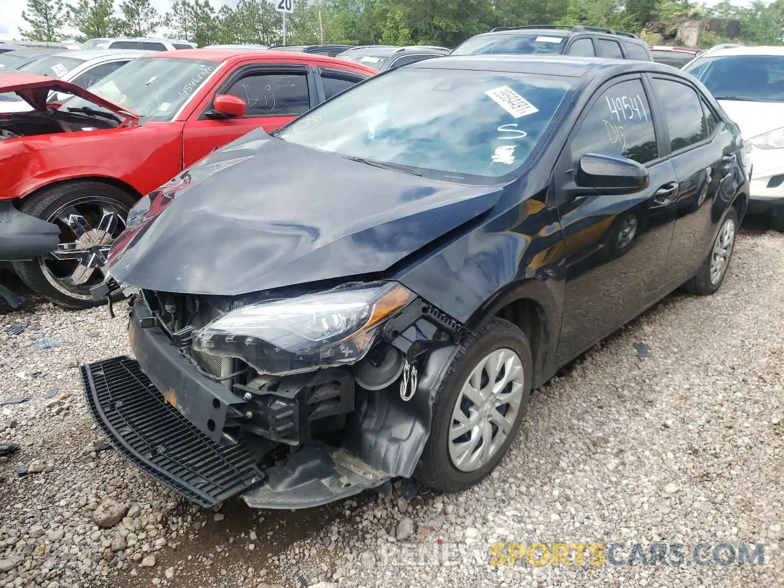 2 Photograph of a damaged car 5YFBURHE2KP861903 TOYOTA COROLLA 2019