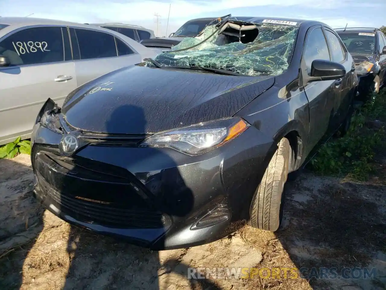 2 Photograph of a damaged car 5YFBURHE2KP861934 TOYOTA COROLLA 2019