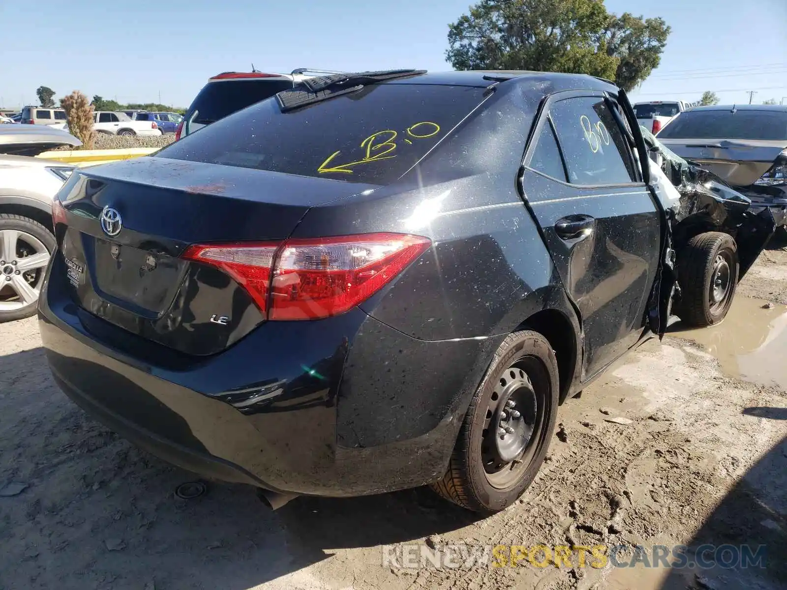 4 Photograph of a damaged car 5YFBURHE2KP861934 TOYOTA COROLLA 2019