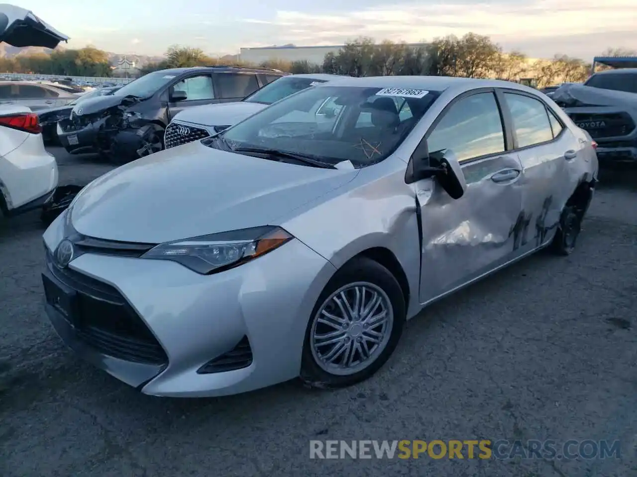 1 Photograph of a damaged car 5YFBURHE2KP862050 TOYOTA COROLLA 2019