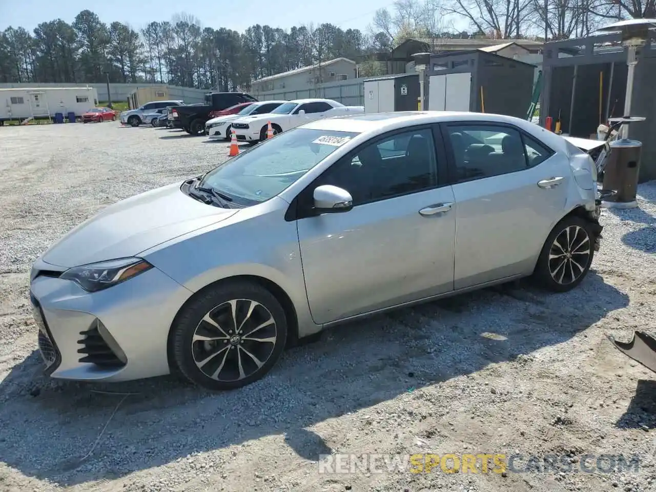 1 Photograph of a damaged car 5YFBURHE2KP862601 TOYOTA COROLLA 2019