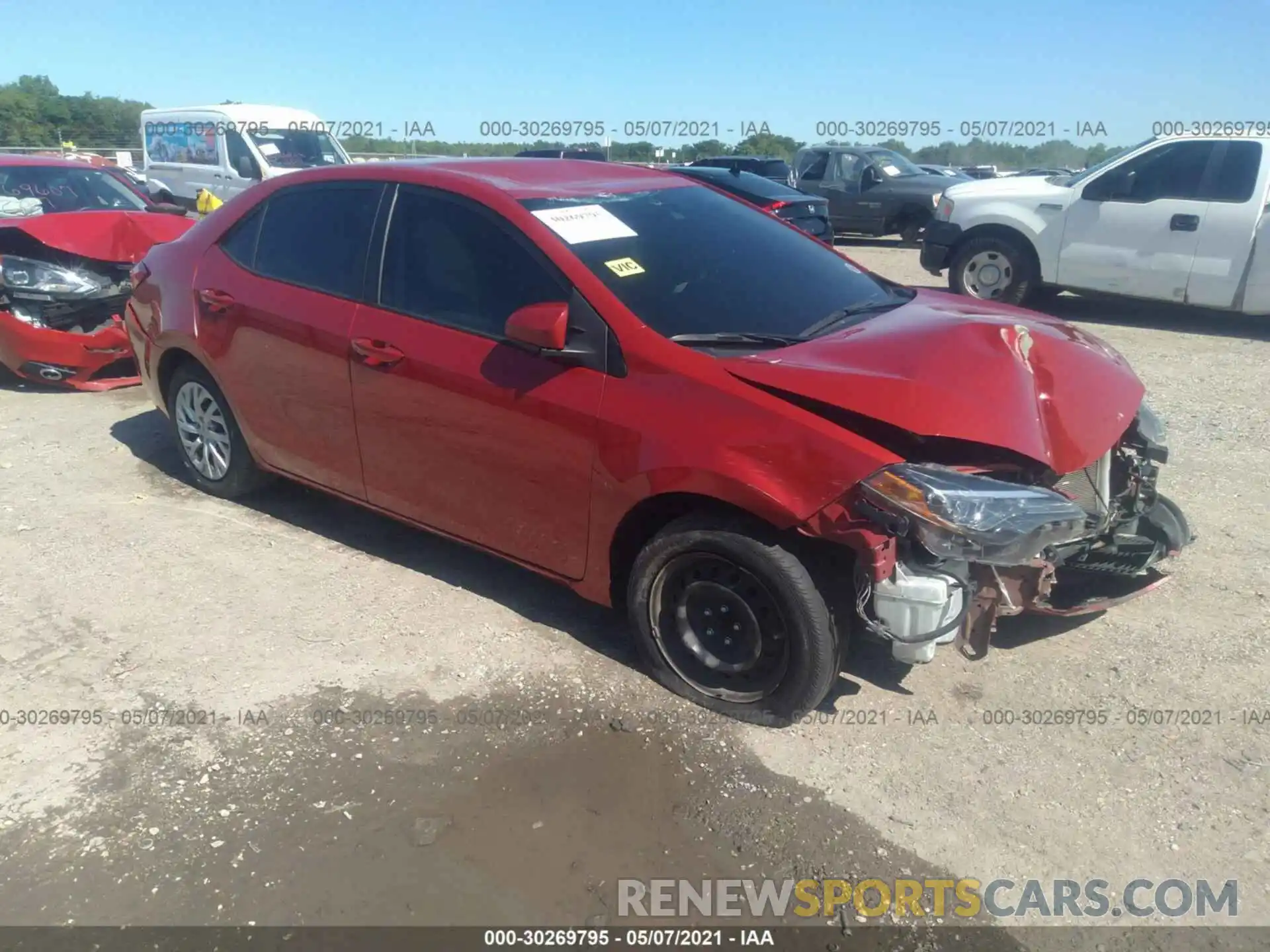 1 Photograph of a damaged car 5YFBURHE2KP863330 TOYOTA COROLLA 2019