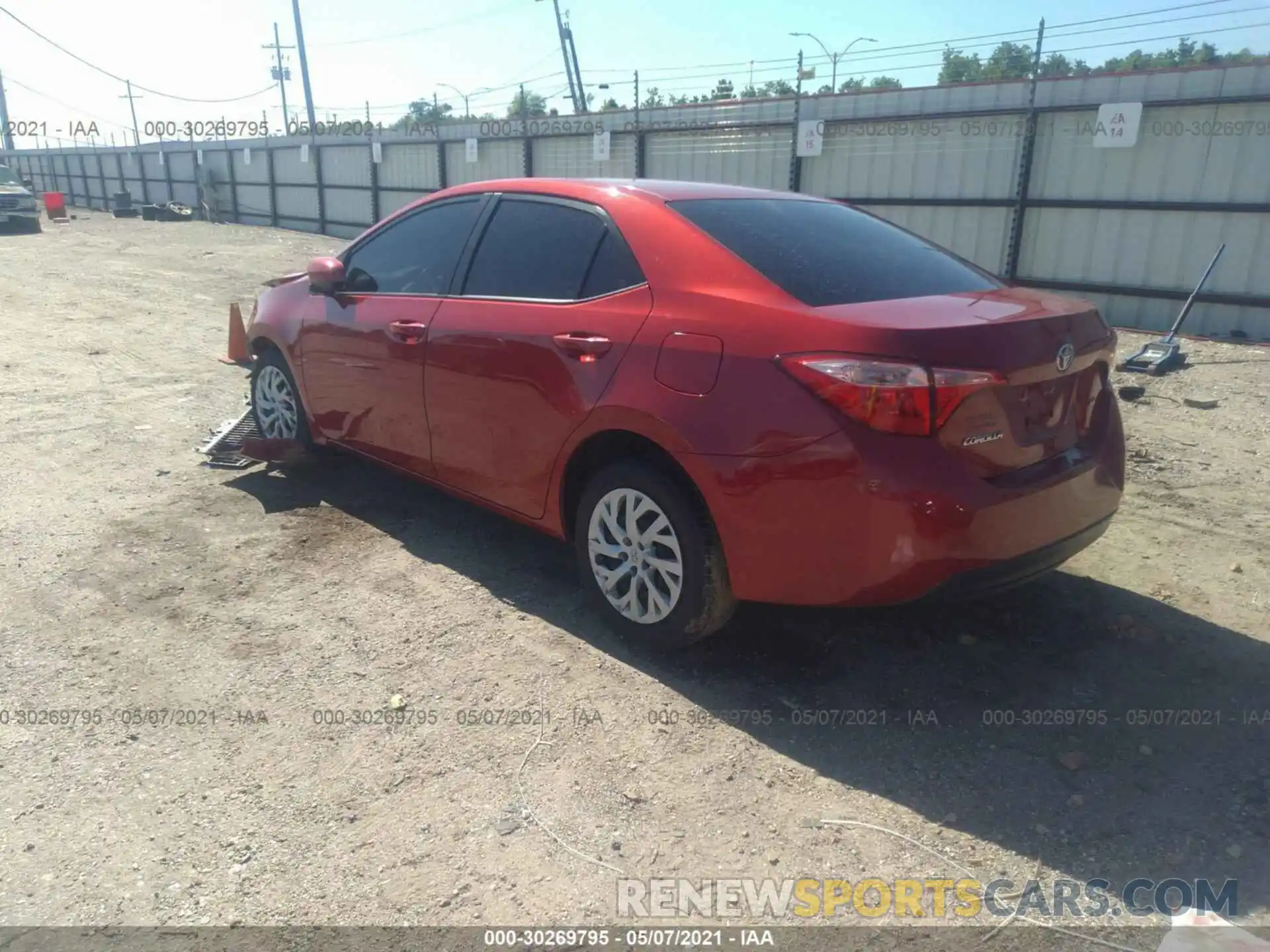 3 Фотография поврежденного автомобиля 5YFBURHE2KP863330 TOYOTA COROLLA 2019