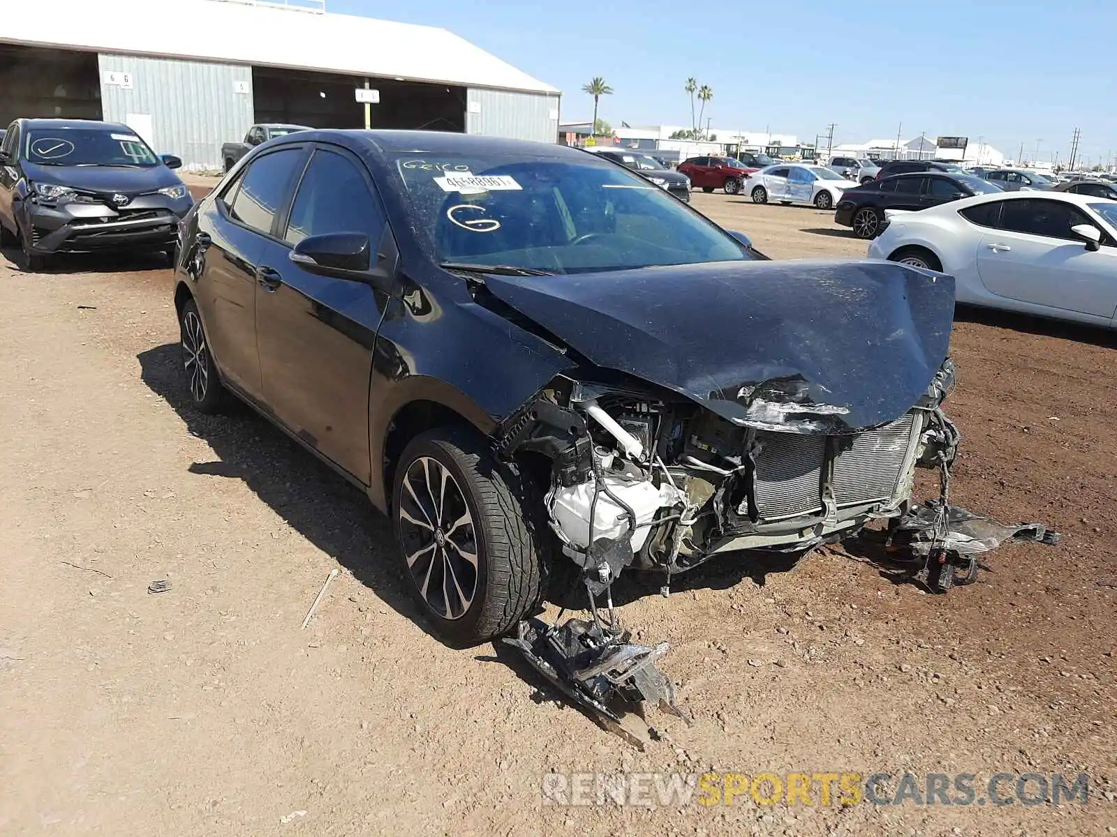 1 Photograph of a damaged car 5YFBURHE2KP863392 TOYOTA COROLLA 2019