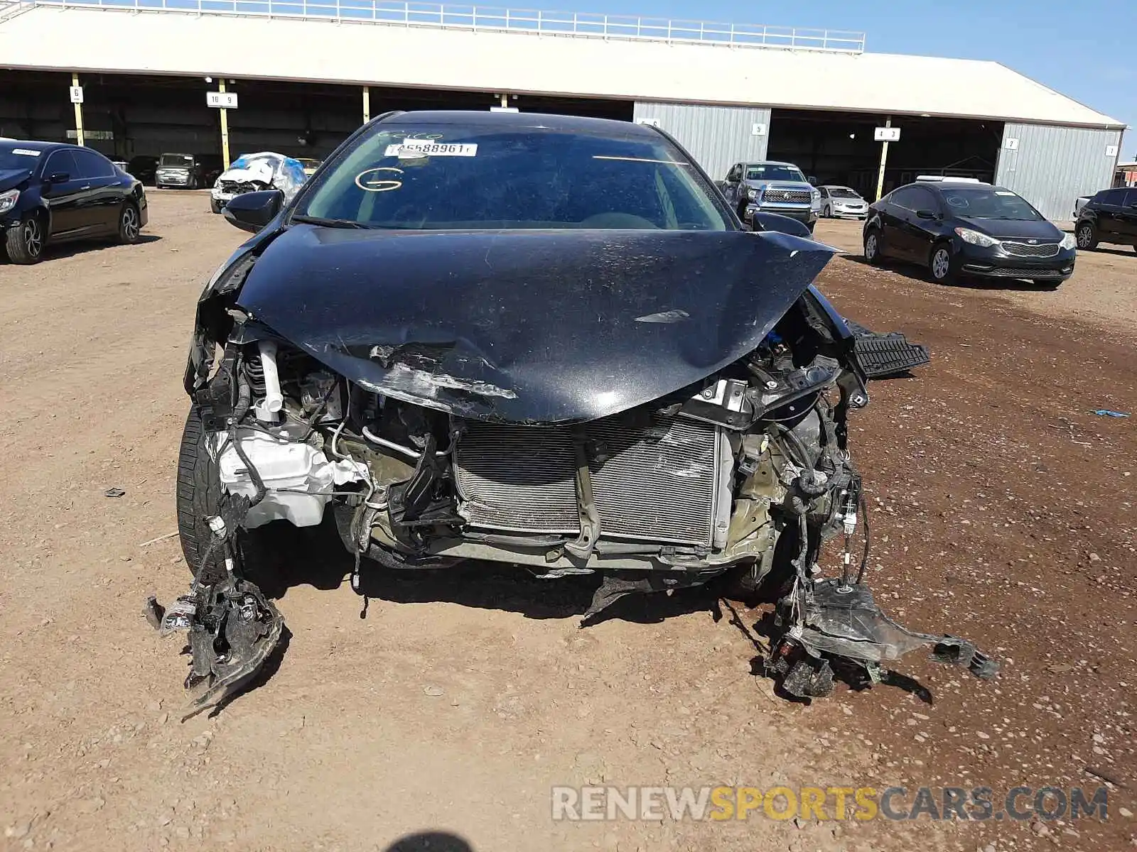 9 Photograph of a damaged car 5YFBURHE2KP863392 TOYOTA COROLLA 2019