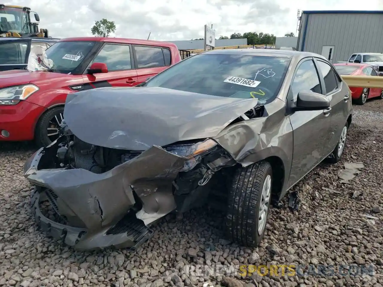 2 Photograph of a damaged car 5YFBURHE2KP863506 TOYOTA COROLLA 2019