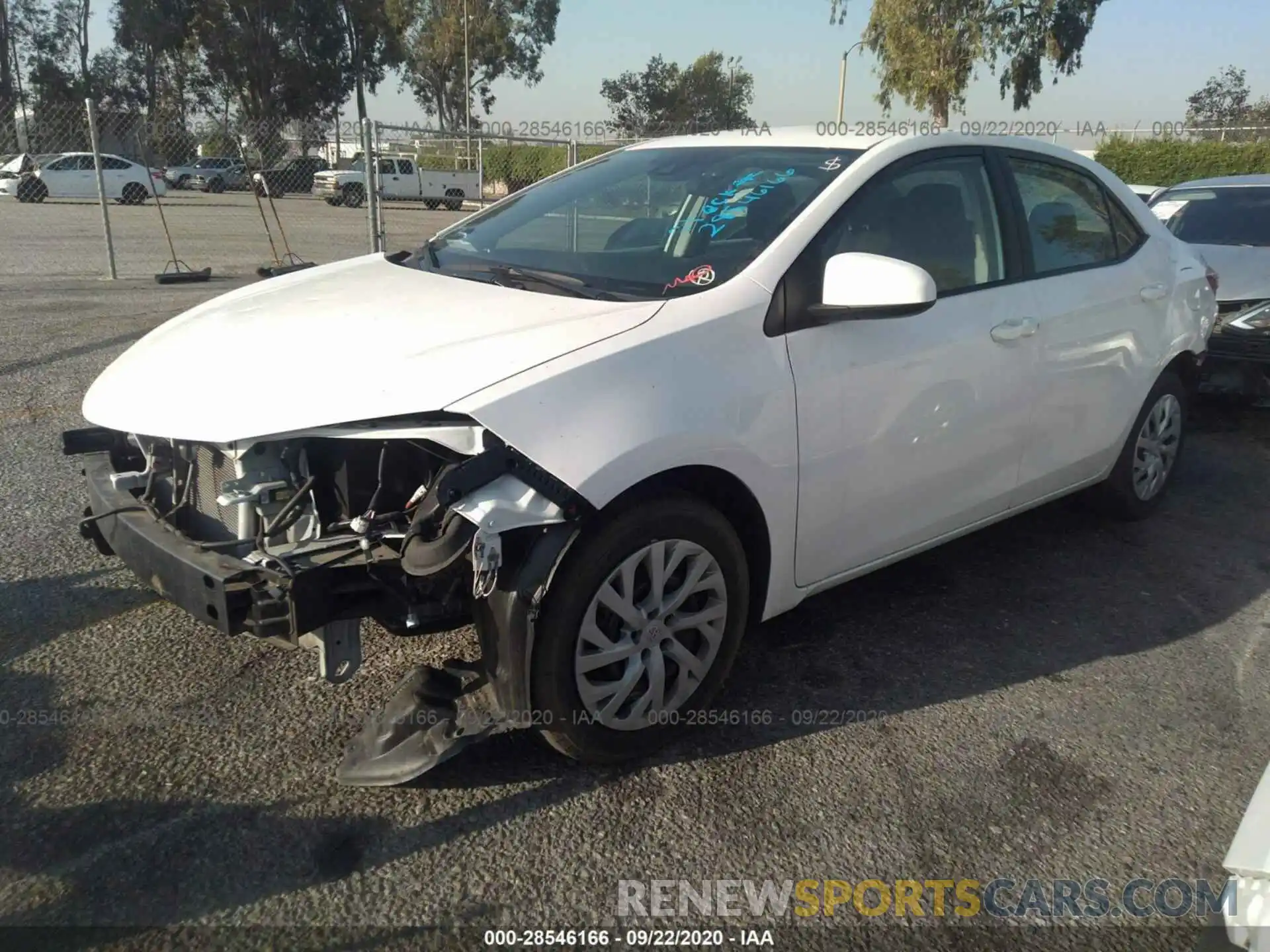 2 Photograph of a damaged car 5YFBURHE2KP864560 TOYOTA COROLLA 2019