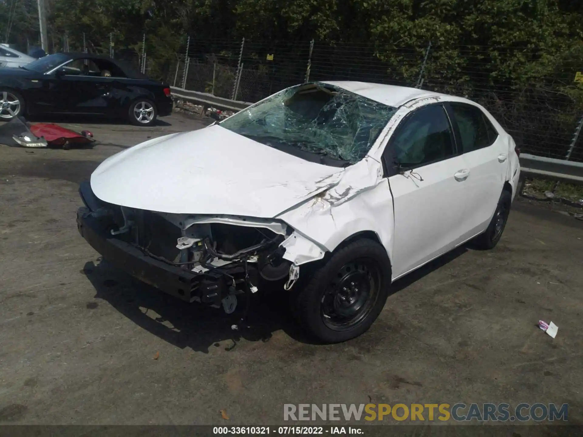 2 Photograph of a damaged car 5YFBURHE2KP865059 TOYOTA COROLLA 2019