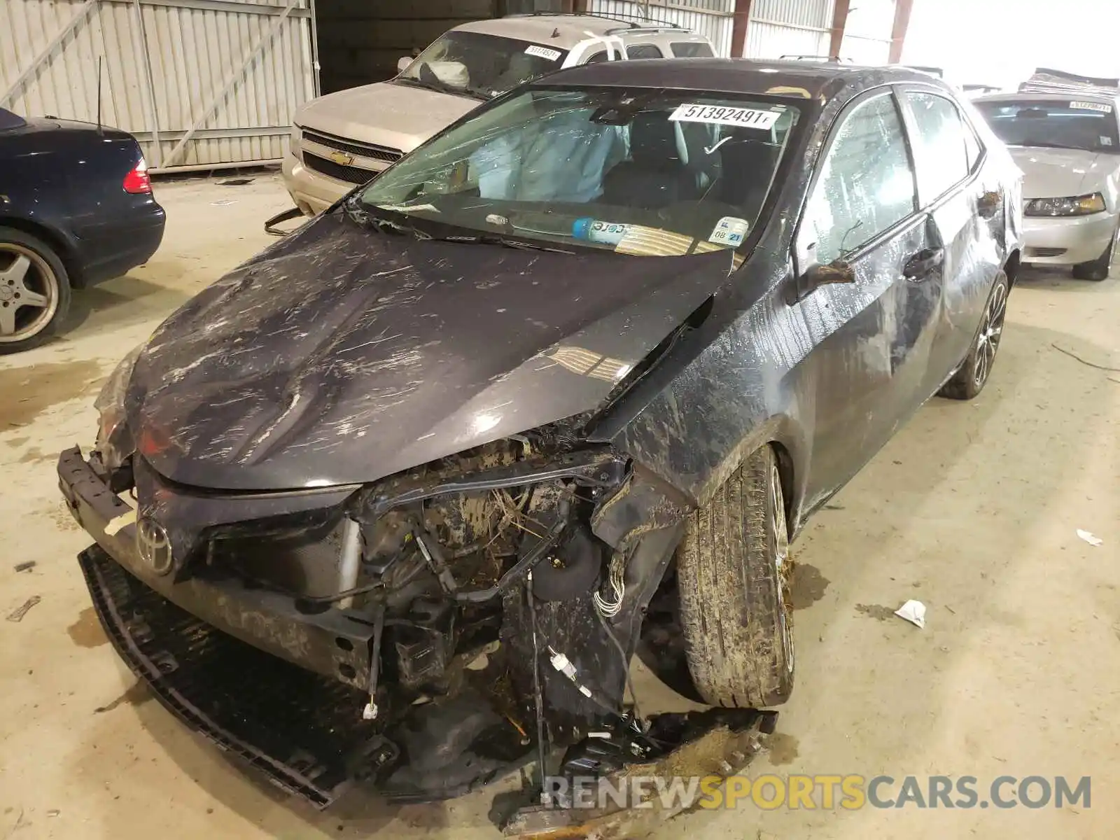 2 Photograph of a damaged car 5YFBURHE2KP865594 TOYOTA COROLLA 2019