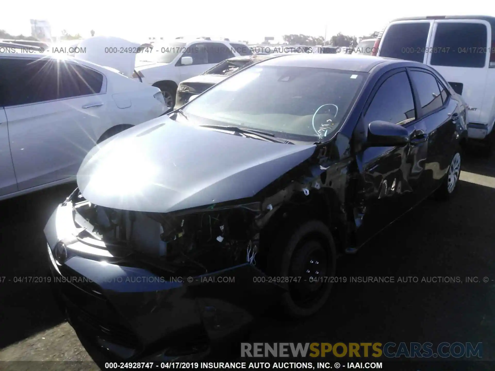 2 Photograph of a damaged car 5YFBURHE2KP866308 TOYOTA COROLLA 2019