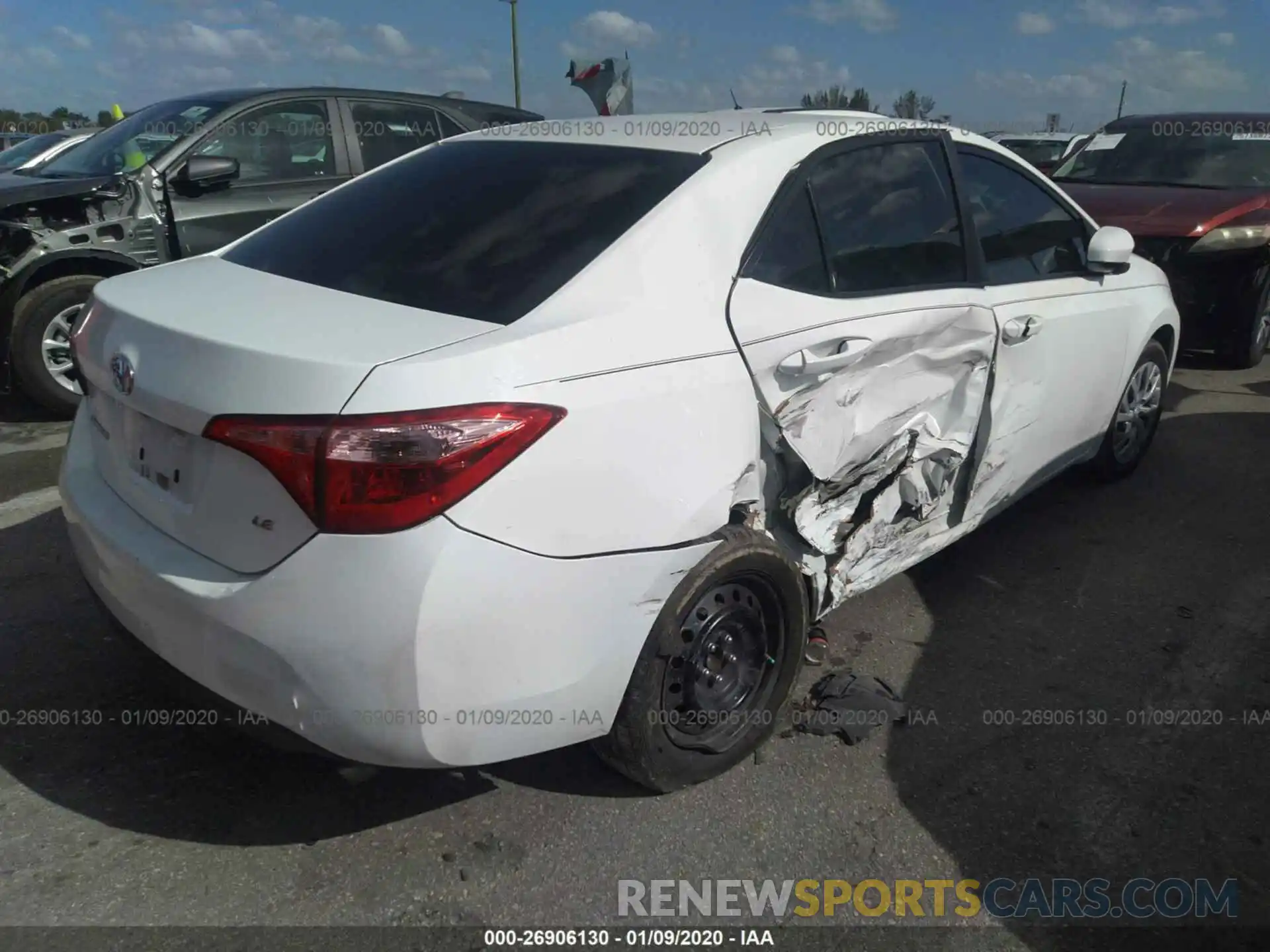 4 Photograph of a damaged car 5YFBURHE2KP866664 TOYOTA COROLLA 2019