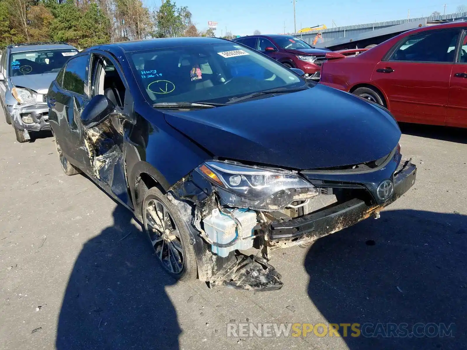 1 Photograph of a damaged car 5YFBURHE2KP866809 TOYOTA COROLLA 2019