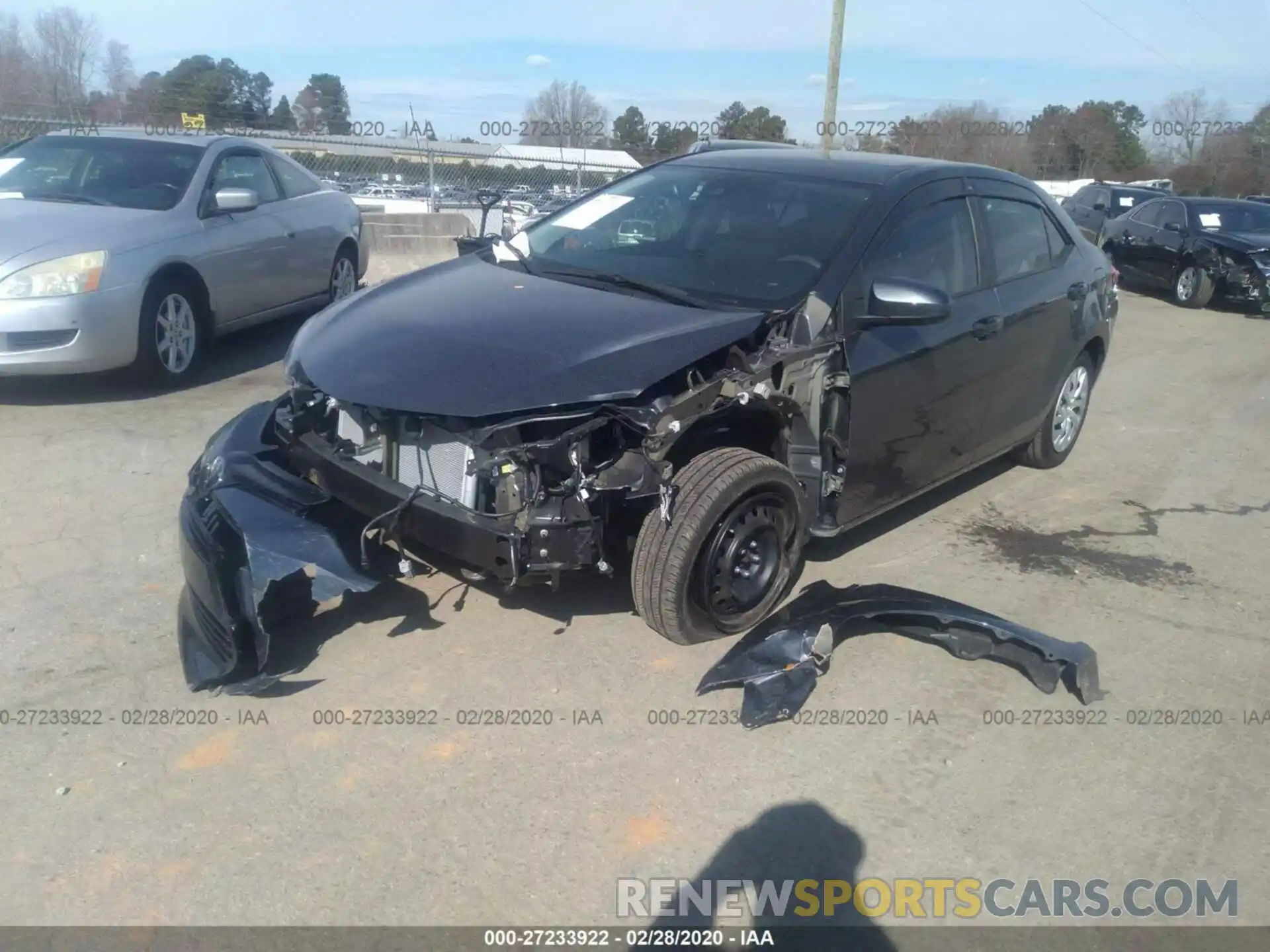 2 Photograph of a damaged car 5YFBURHE2KP867099 TOYOTA COROLLA 2019