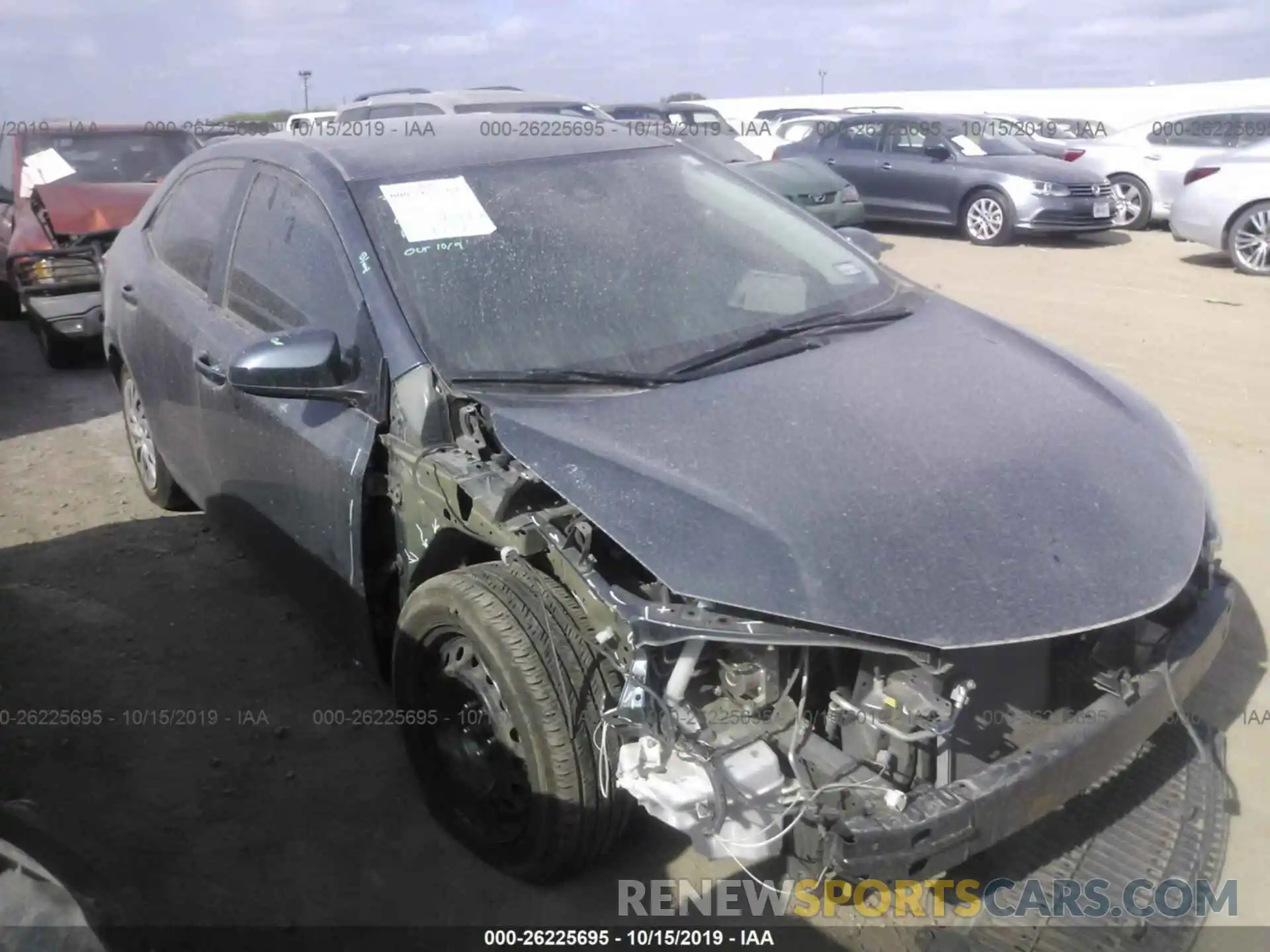 1 Photograph of a damaged car 5YFBURHE2KP867278 TOYOTA COROLLA 2019