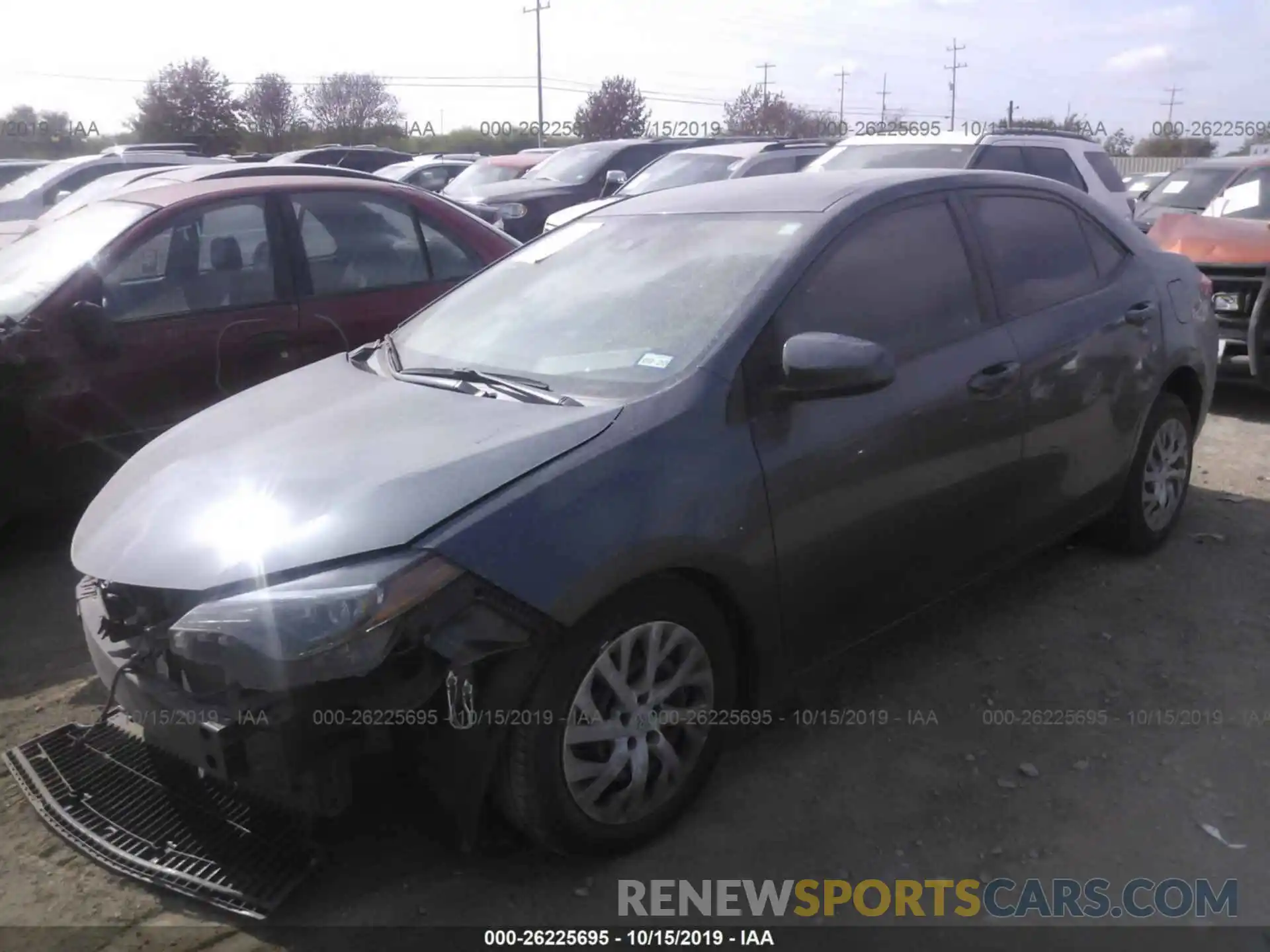 2 Photograph of a damaged car 5YFBURHE2KP867278 TOYOTA COROLLA 2019