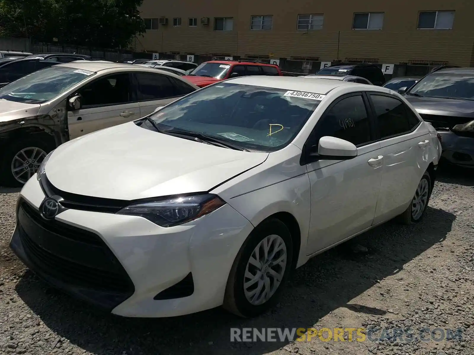 2 Photograph of a damaged car 5YFBURHE2KP867524 TOYOTA COROLLA 2019