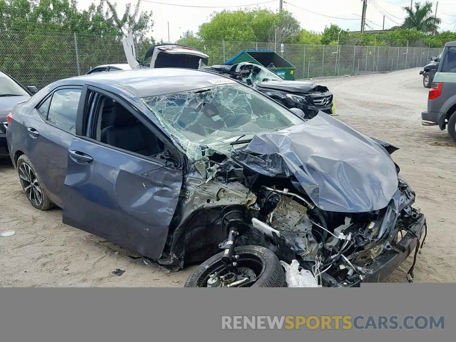 1 Photograph of a damaged car 5YFBURHE2KP867555 TOYOTA COROLLA 2019