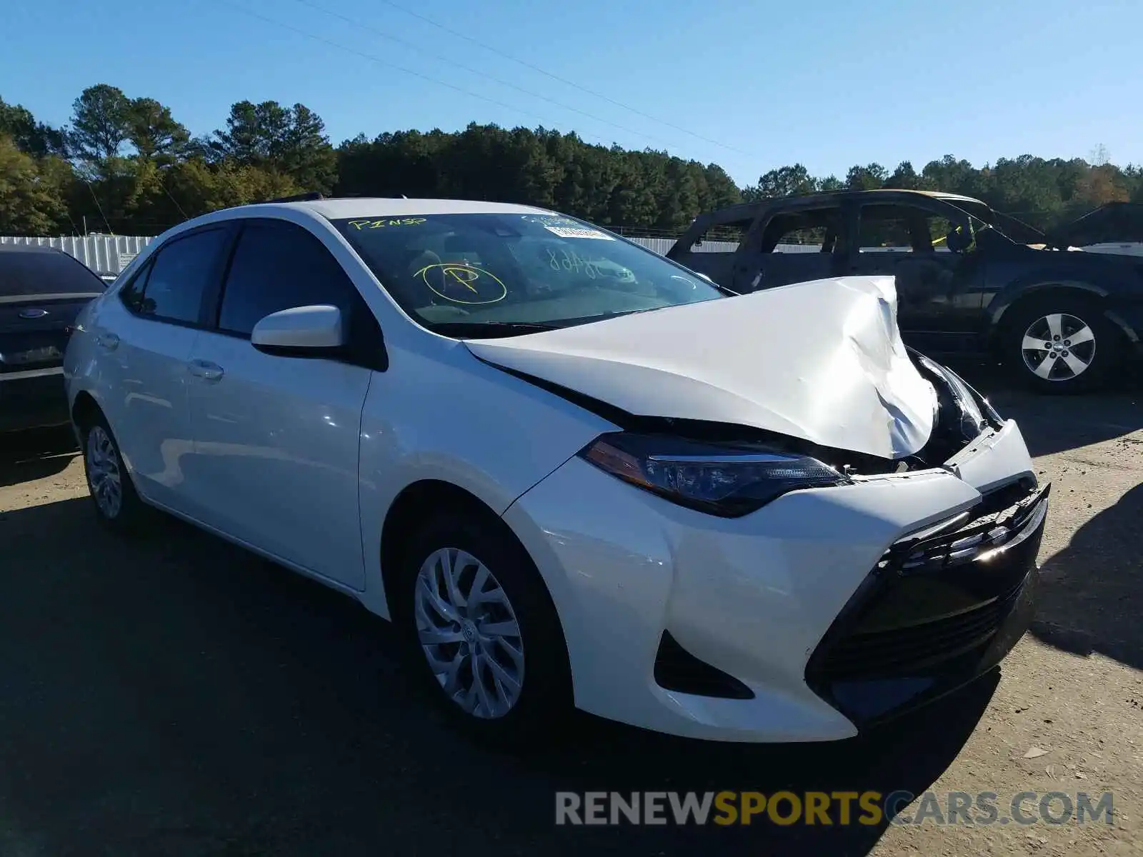 1 Photograph of a damaged car 5YFBURHE2KP867684 TOYOTA COROLLA 2019