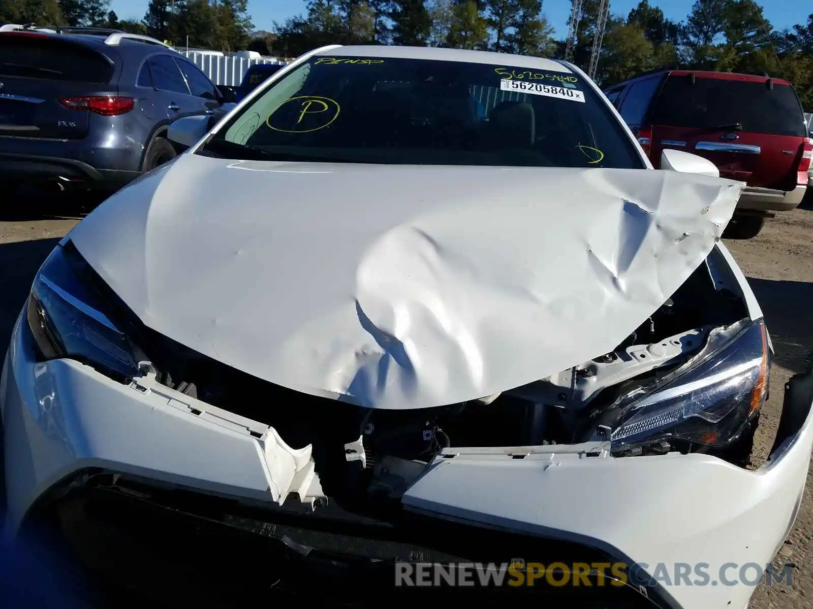 7 Photograph of a damaged car 5YFBURHE2KP867684 TOYOTA COROLLA 2019