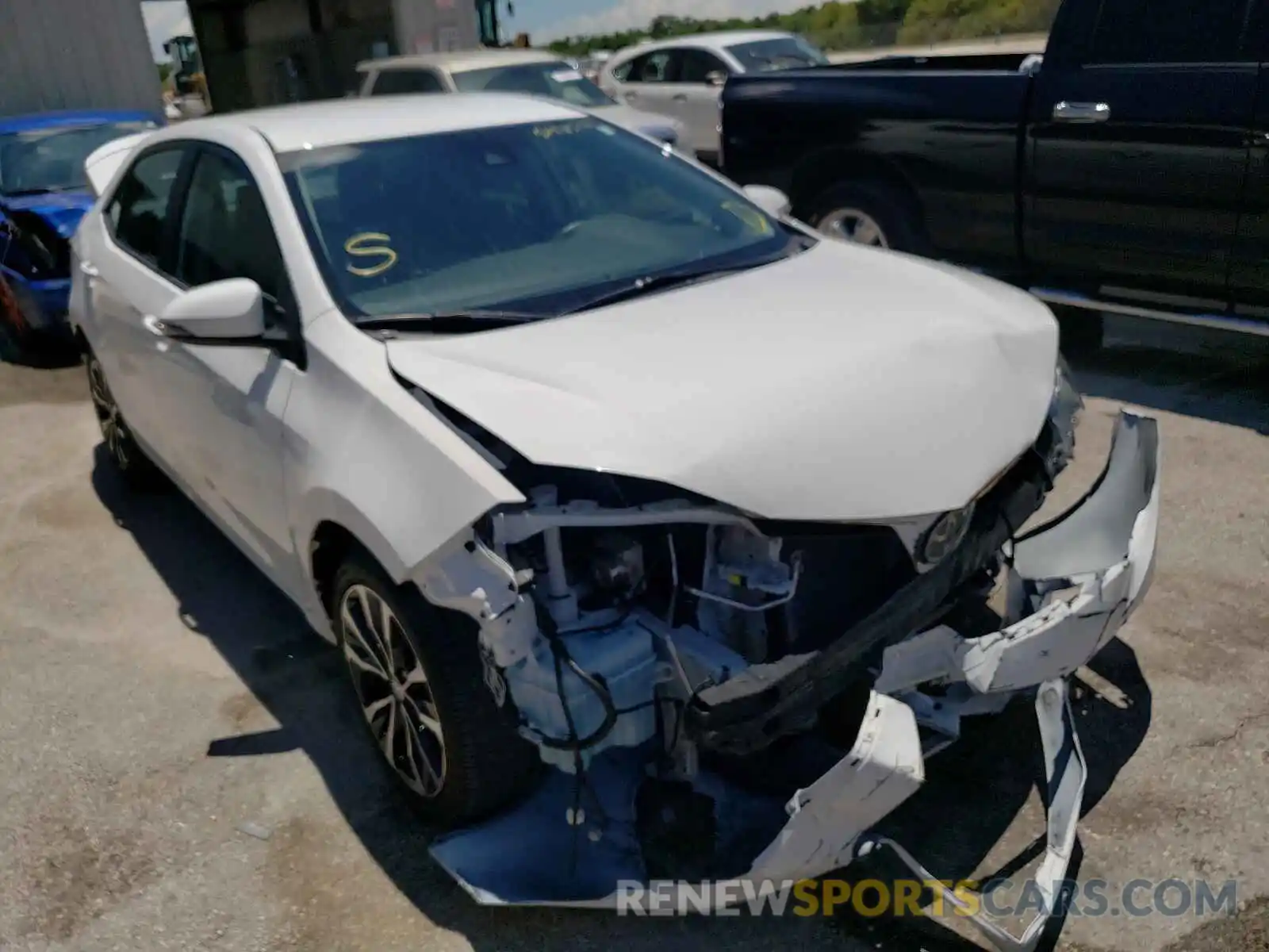 1 Photograph of a damaged car 5YFBURHE2KP867782 TOYOTA COROLLA 2019