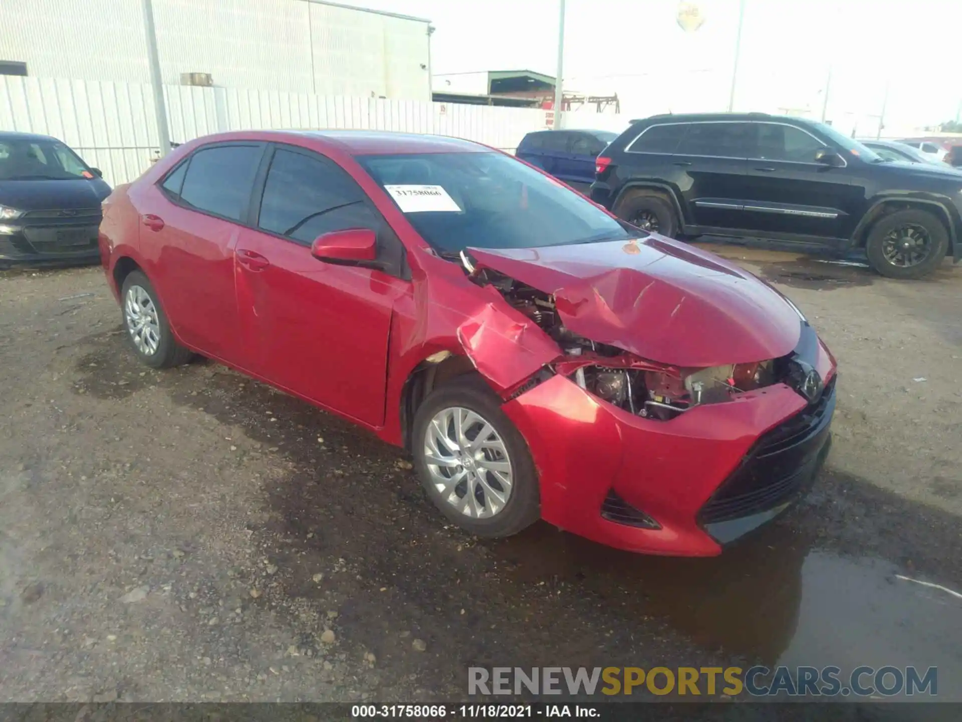 1 Photograph of a damaged car 5YFBURHE2KP868060 TOYOTA COROLLA 2019